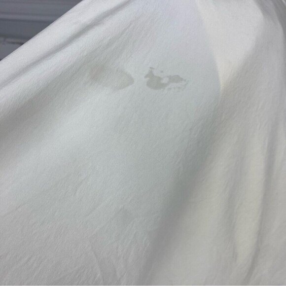 Badgley Mischka Women’s Off-White Silver Metallic Silk V-Neck Party Dress 10/C32 - Picture 12 of 12